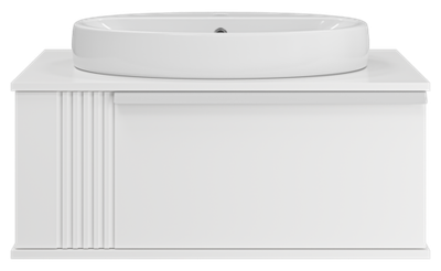 Тумба под раковину Brevita Savoy 80 подвесная (белая)