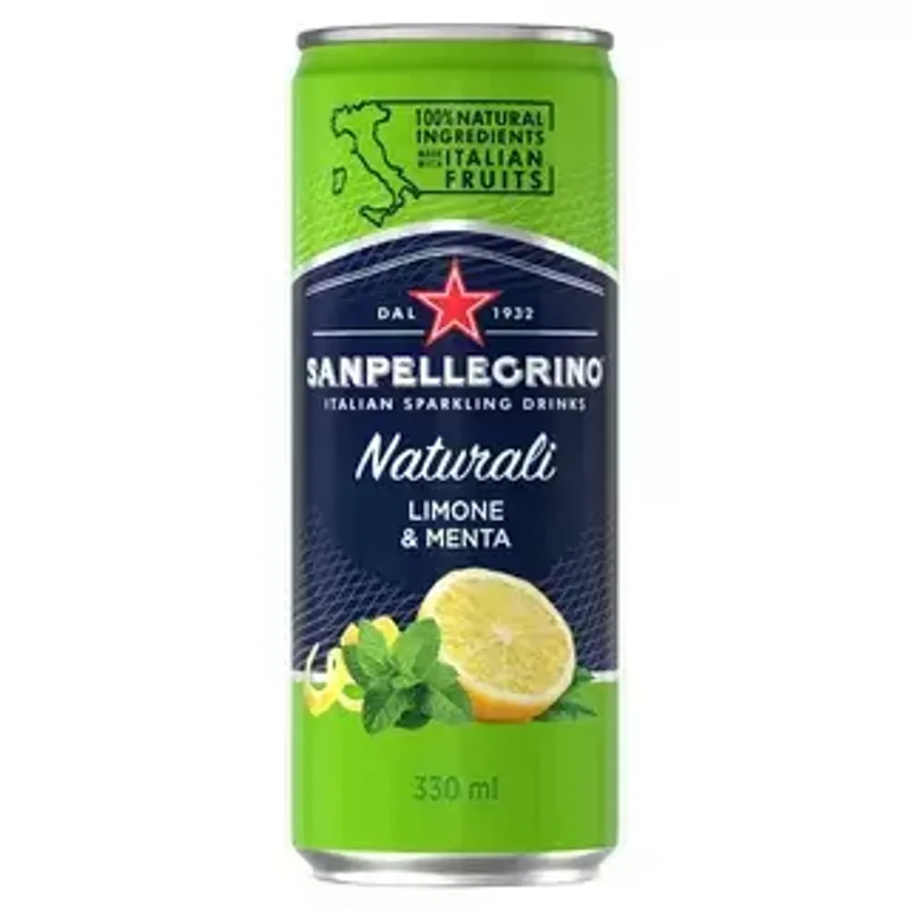 Газированный напиток SanPellegrino Limone &amp; Menta, 330мл