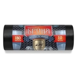 Мешки для мусора ПВД 180л в рулоне «БРОНЯ» (90*110*60мкн) Ромашка (10ш/рул)черн