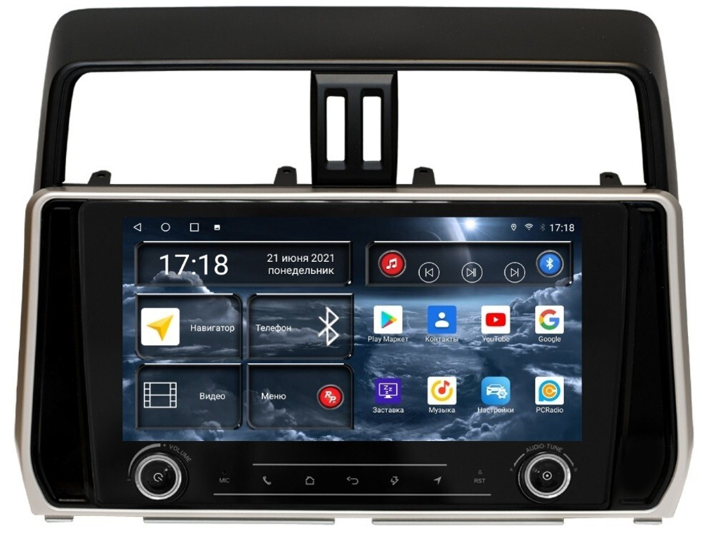 Магнитола Toyota Land Cruiser Prado 150 2017-2023 - Redpower K 365 Android 10, ТОП процессор, Hi-Fi звук, 6Гб+128Гб, CarPlay, SIM-слот