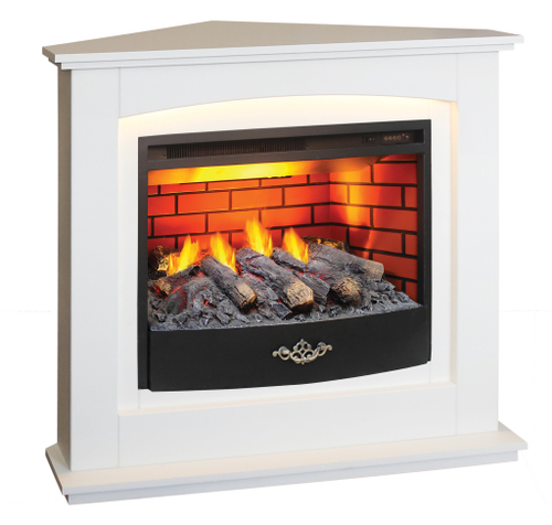 Каминокомплект Real Flame Canada Corner 25,5 WT с очагом 3D Firestar 25,5 (угловой)