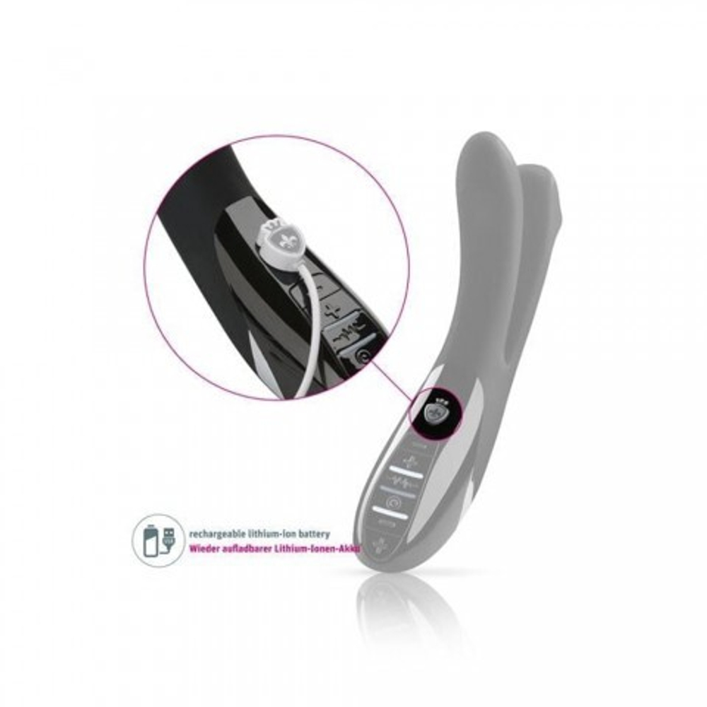 MYSTIM Вибратор с электростимуляцией Tingling Aparte eStim черный