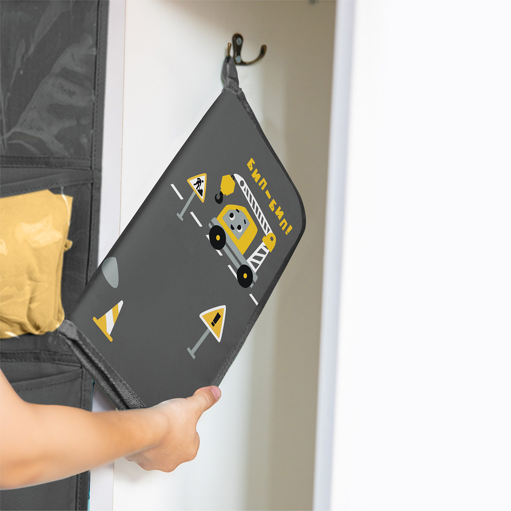 Коврик в садик 30х36 см, Экскаватор