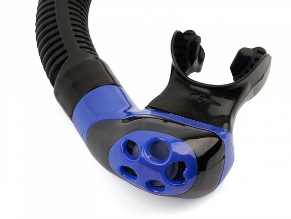 Набор маска+трубка в сумке Sargan Панорама-М прозрачный/синий