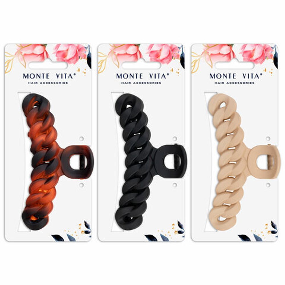 Краб для волос 11 см, АССОРТИ, MONTE VITA, 457012