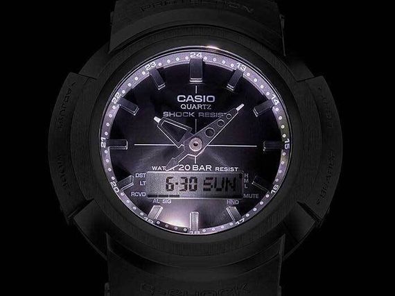Японские наручные часы Casio G-SHOCK AWM-500D-1A8 с хронографом