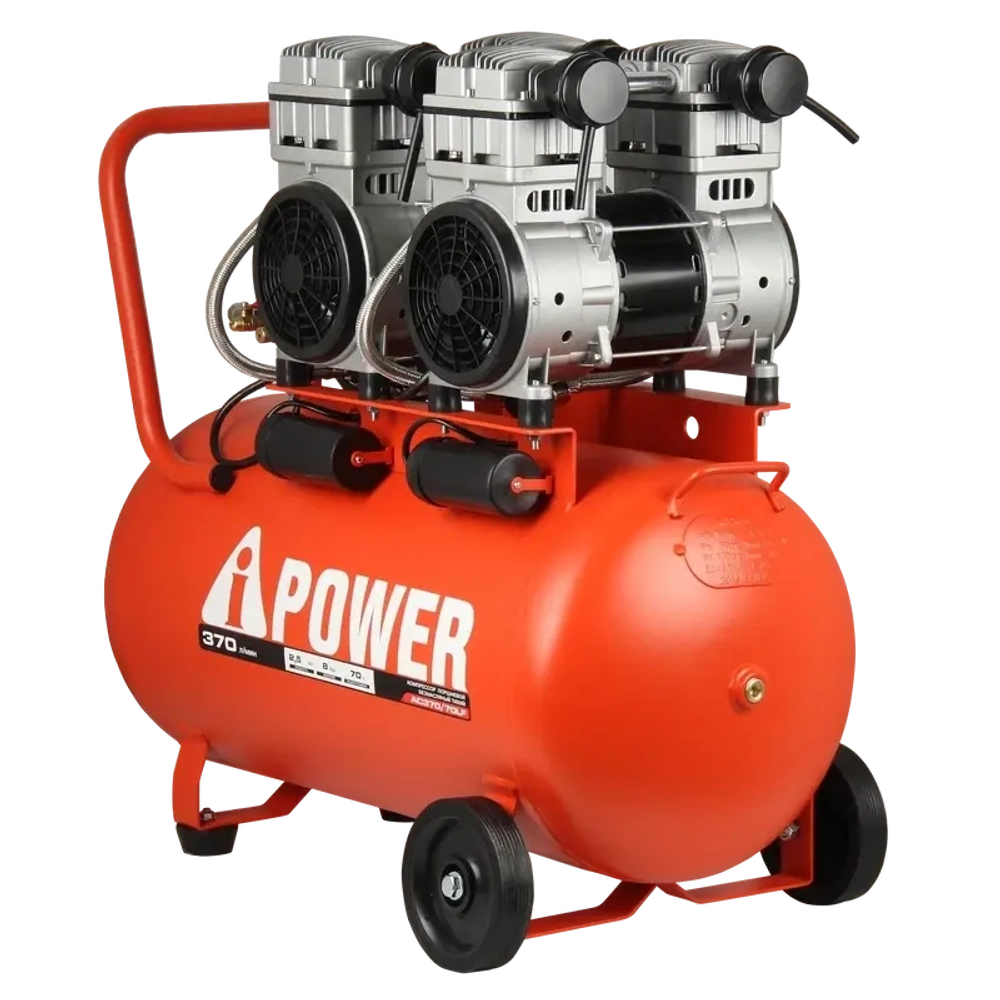 A-iPower АС370/70LF компрессор безмасляный 50207