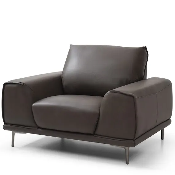 Кресло Nolan из натуральной коричневой кожи