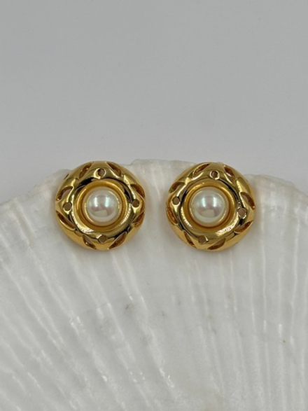 Клипсы с «жемчугом» Nina Ricci