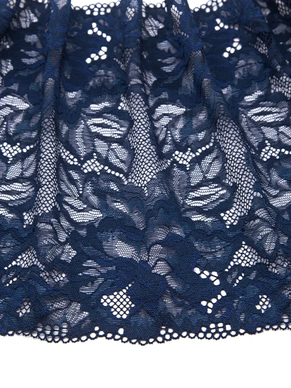 03-274 Кружево эластичное 23 см, темно-синий 061