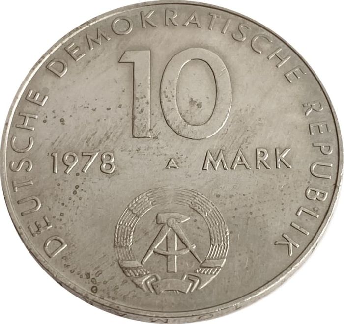 10 марок 1978 Германия «Космический полёт СССР-ГДР»