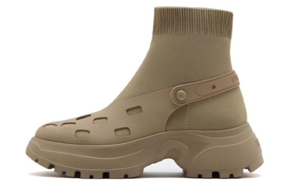 Staccato Stretch & Sock Boots Women"s Apricot/Black