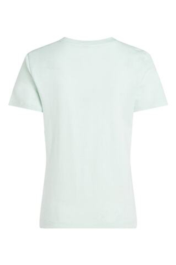 Женская теннисная футболка Tommy Hilfiger Regular Corp Logo C-NK SS - Мятный