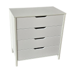 Комод со съемной пеленальной столешницей "Solnyshko 12" 800/4 (белый/белый)