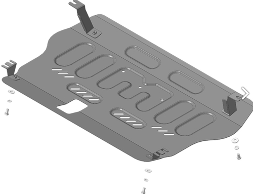 Защита стальная 2 мм двигателя и кпп для Hongqi H5 2017-2022 Motodor.73905