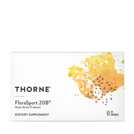Thorne Research, Комплекс пробиотиков Флораспорт, FloraSport 20B, 30 капсул