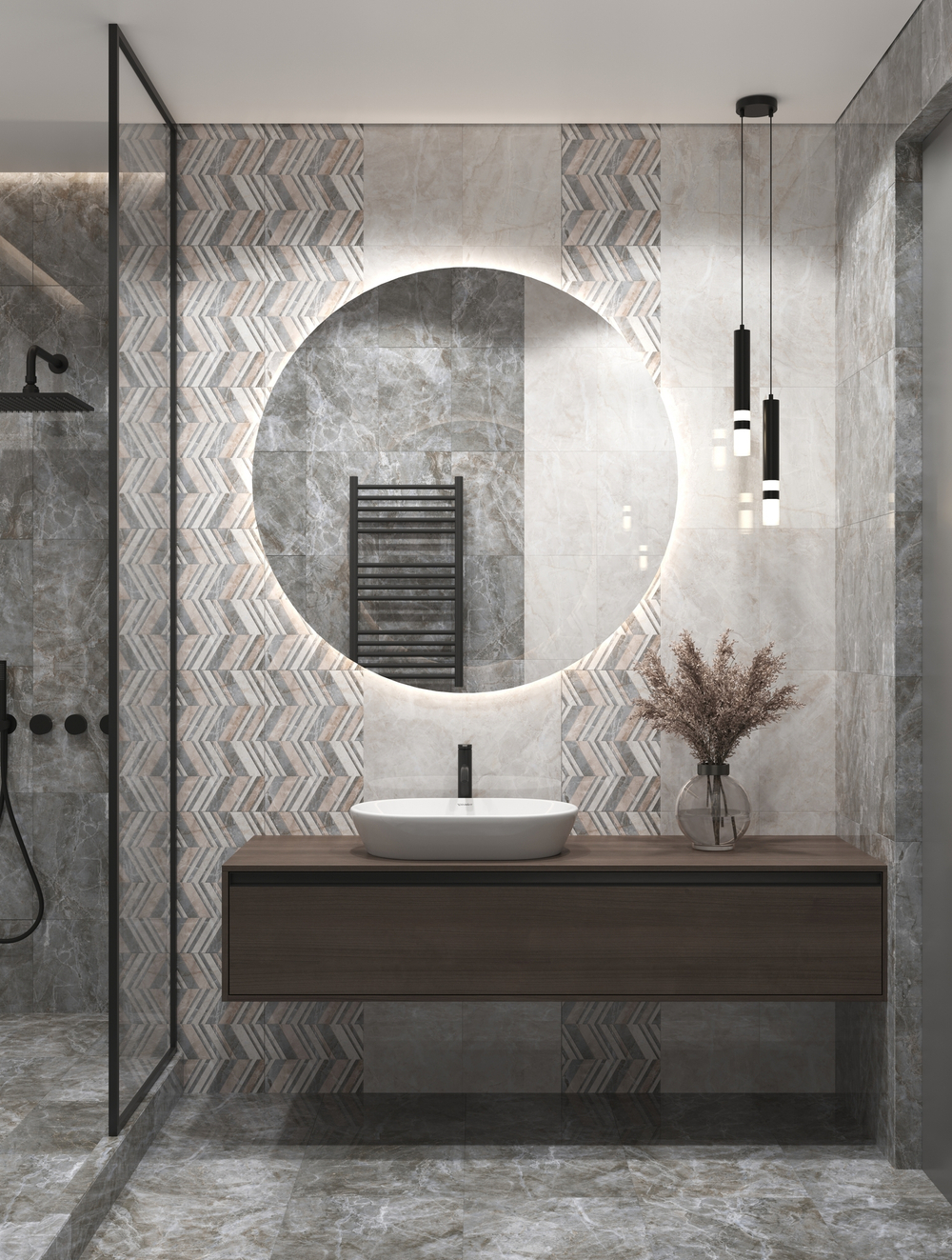 Плитка настенная Axima Гудзон 28x40 см 1.232 м² глянцевая цвет серый