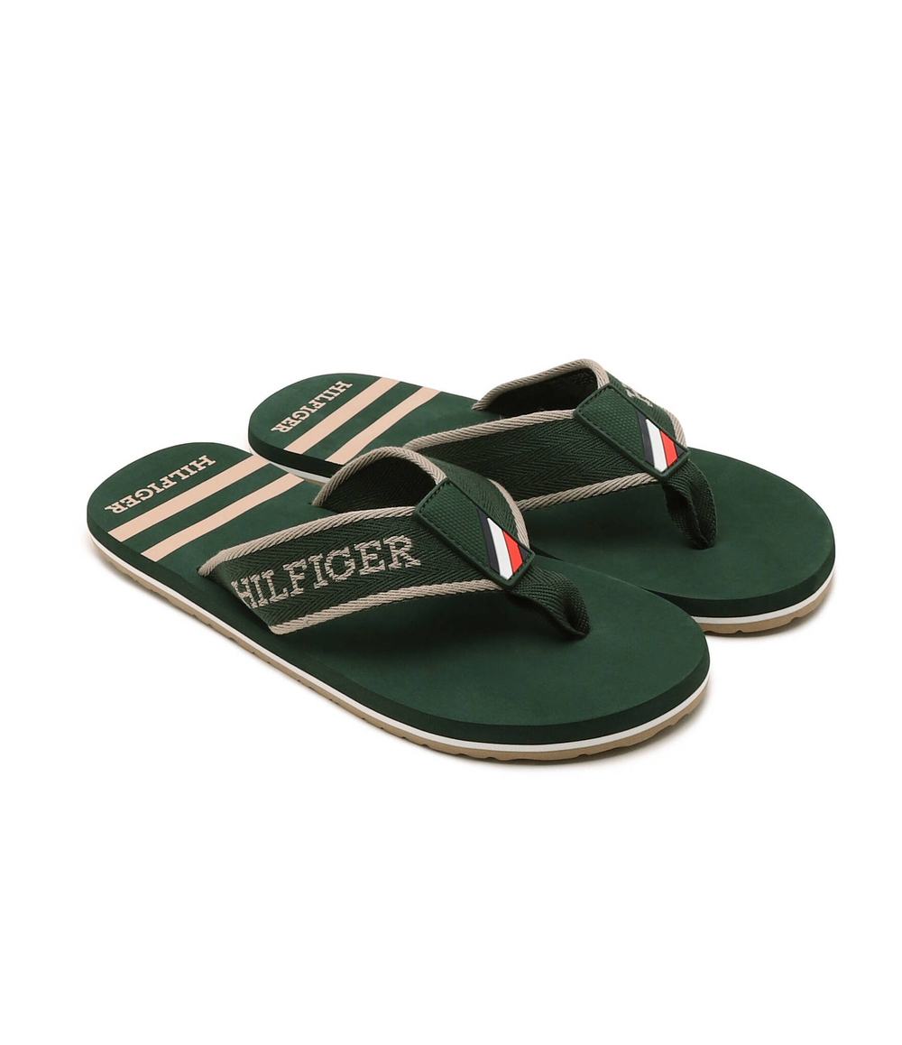Вьетнамки Tommy Hilfiger - темно-зеленый(FM0FM05020)