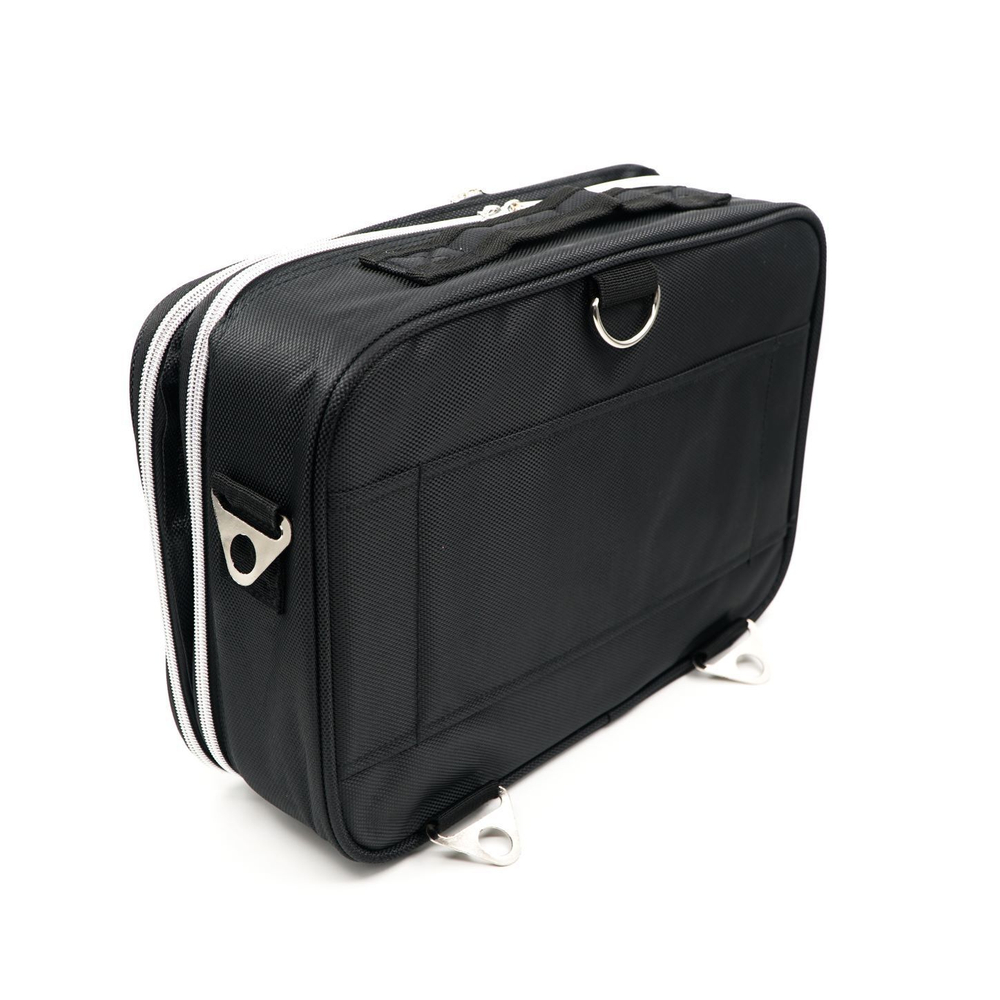 Кейс для мастера средний с зеркалом (35*24*12,5) голубой