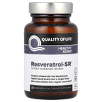 Quality of Life, Ресвератрол-SR ™, 135 мг, 30 растительных капсул