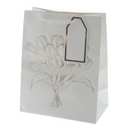 GAEM Пакет подарочный S (бумага 210г/м2, блок 12шт), L18 W10 H23 см, 4в.