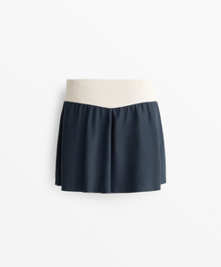 Oysho Юбка Perfect-Adapt V-образного выреза, темно-синий