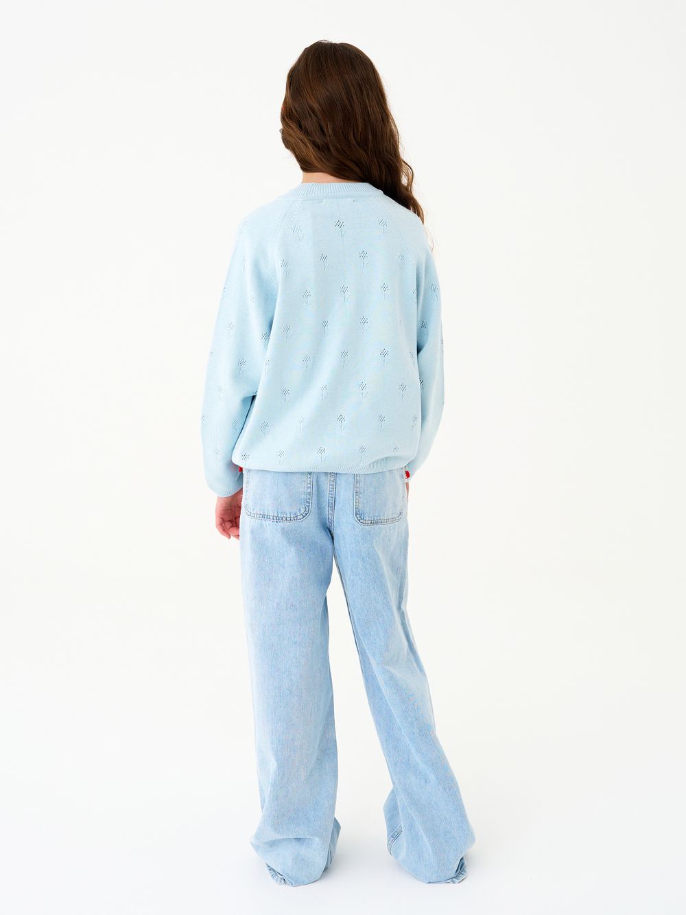 Кардиган для девочки AT1383 голубой