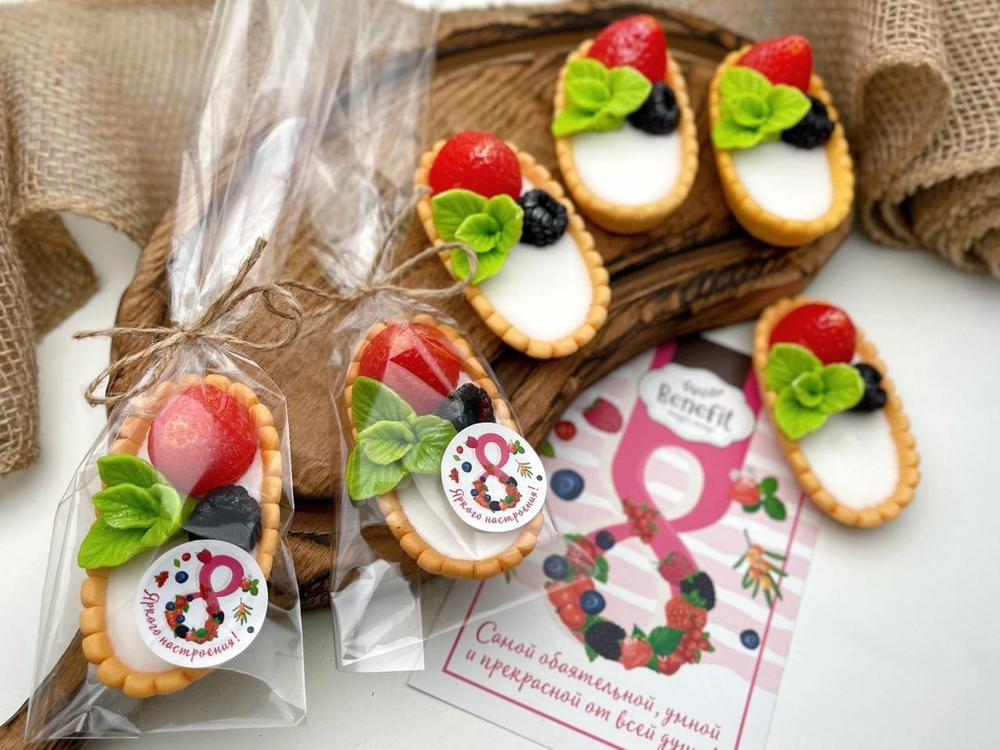 Мини-мыло «Клубничка со сливками»