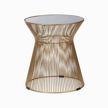 Кофейный столик Britt диаметр 40 золотистый