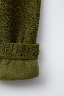 ZARA КОМПЛЕКТ ТОЛСТОВКА И БРЮК-ДЖОГГЕРОВ, ЗЕЛЕНЫЙ