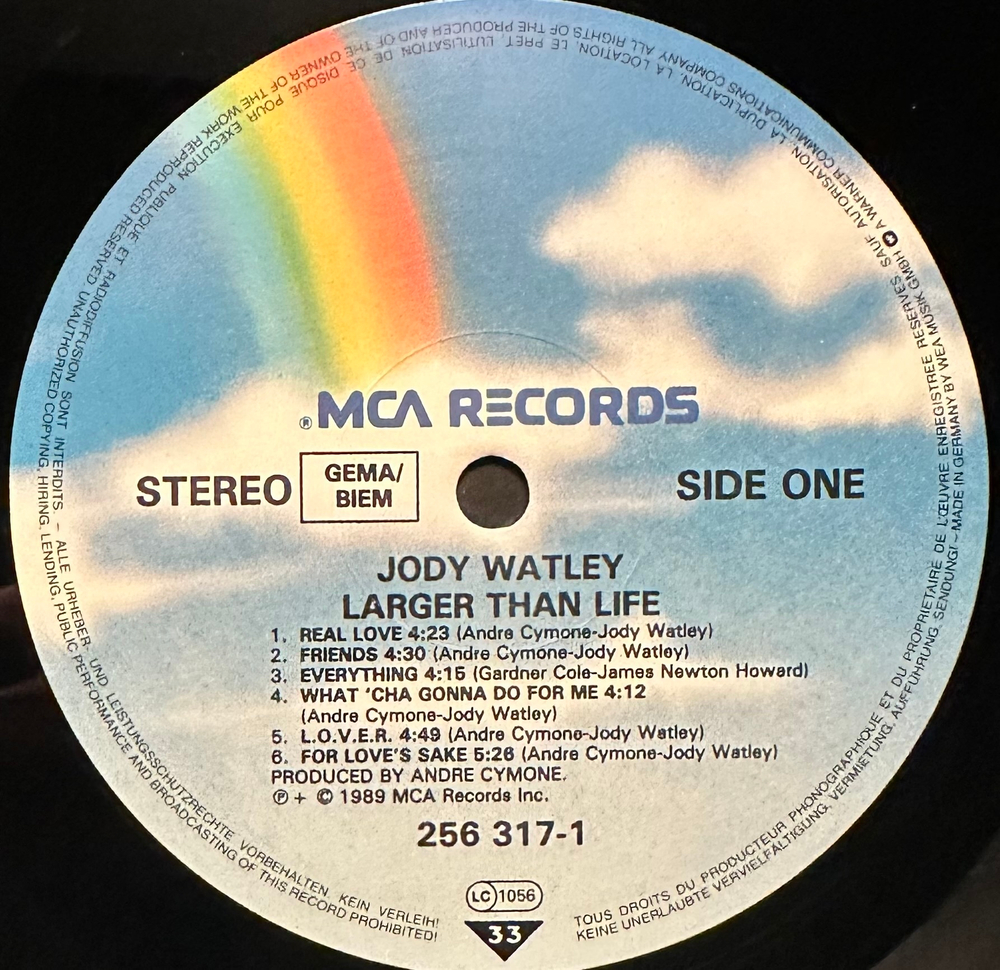 Jody Watley - Larger Than Life (Германия 1989г.)