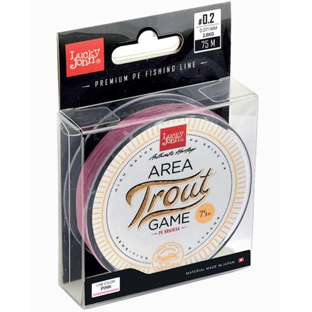 Леска плет. Lucky John Area Trout Game BRAID Pink 75м 0.093мм