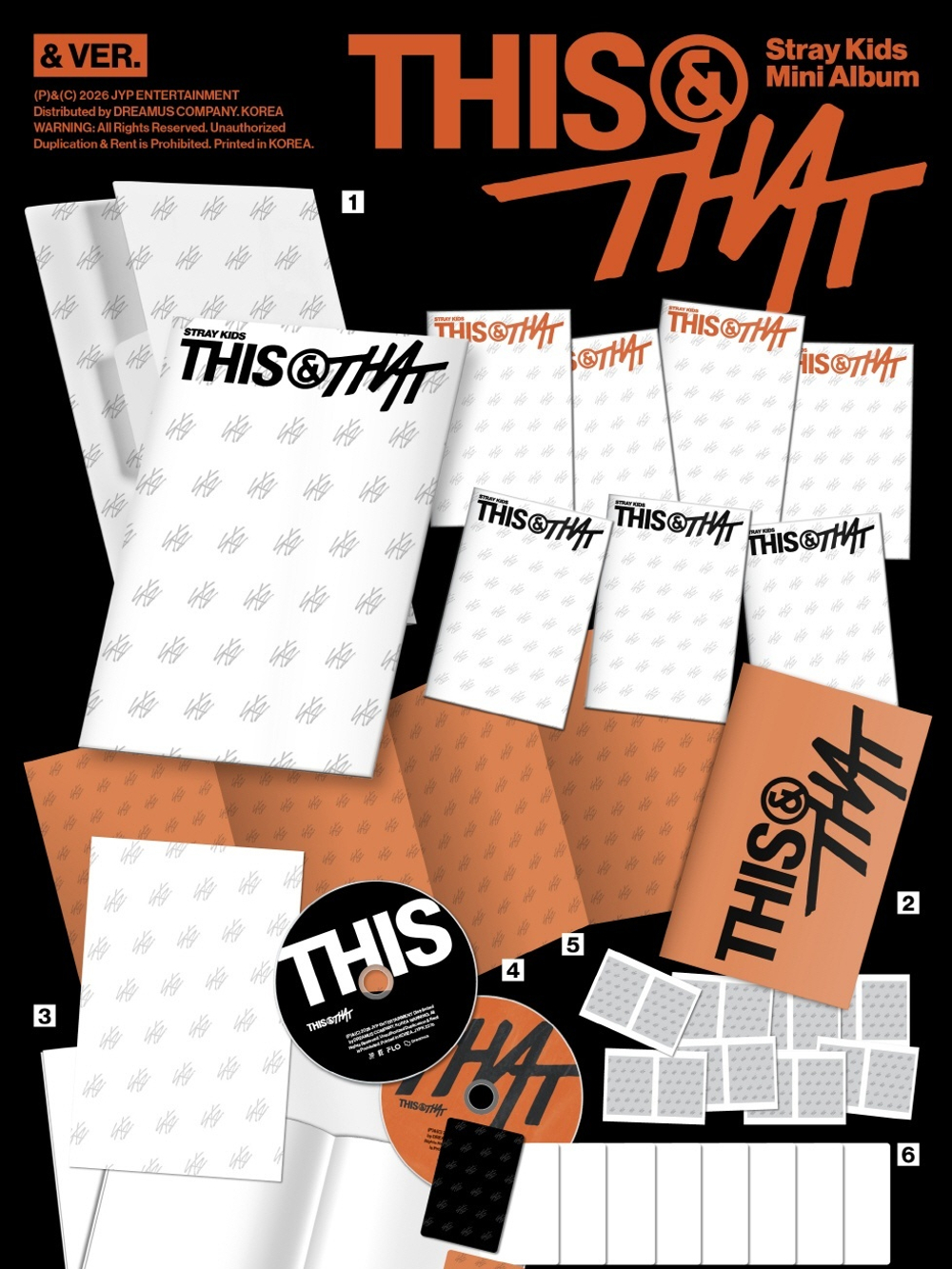 (ПРЕДЗАКАЗ) Альбом STRAY KIDS - THIS & THAT 10th Mini Album & 8 Version SET