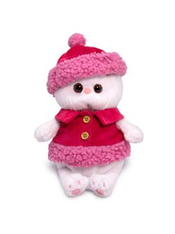 Мягкая игрушка Ли-Ли Baby в жилетке и шапке с отделкой 20см