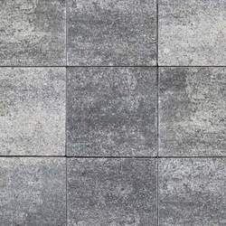 Тротуарная плитка КВАДРАТ 300х300 мм - Листопад гранит Антрацит