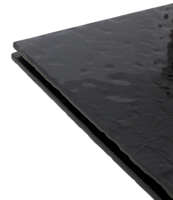 Стол ARKELL 180 GREY, стекло BUBBLE  / Шоколадное золото каркас ®DISAUR