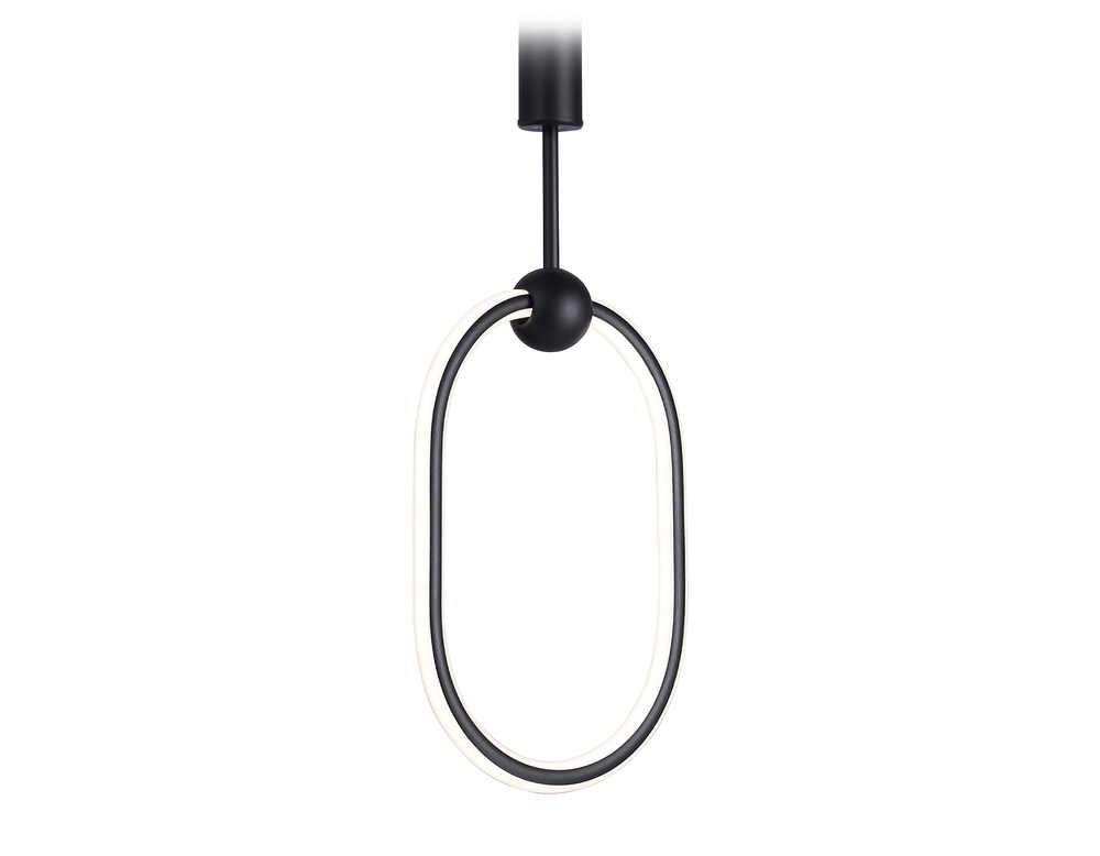 Светильник светодиодный подвесной с пультом FL10577 BK черный 3000K/4200K/6400K 56W 230*16*1000 (ПДУ ИК)