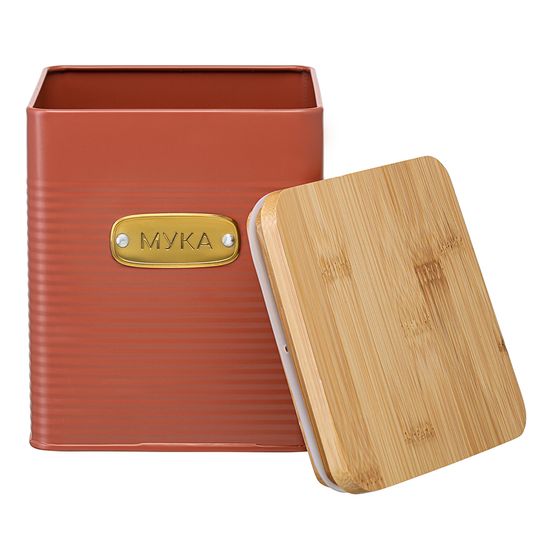 Банка для хранения муки irmel, 3,2 л, терракота