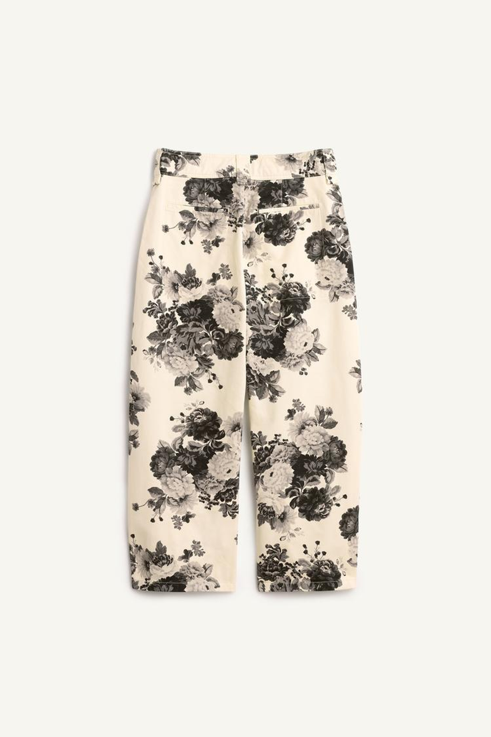 ZARA ШИРОКИЕ БРЮКИ ИЗ ХЛОПКА, С ПРИНТОМ