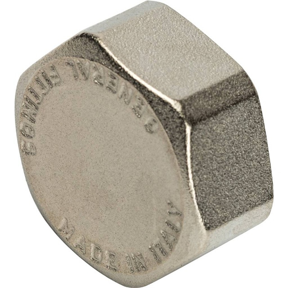 Заглушка с внутренней резьбой STOUT SFT 0027 - 3/4" (для стальных труб, латунь никелированная)