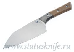 Нож Microtech Kitchen Santoku Bolster Tan G-10 3200B-10CEфотография - 1