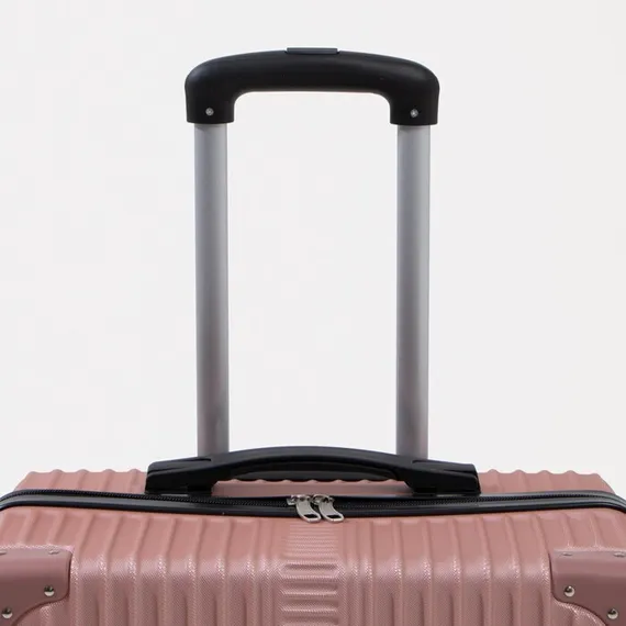 Чемодан большой 26&quot;, кодовый замок, цвет розовый