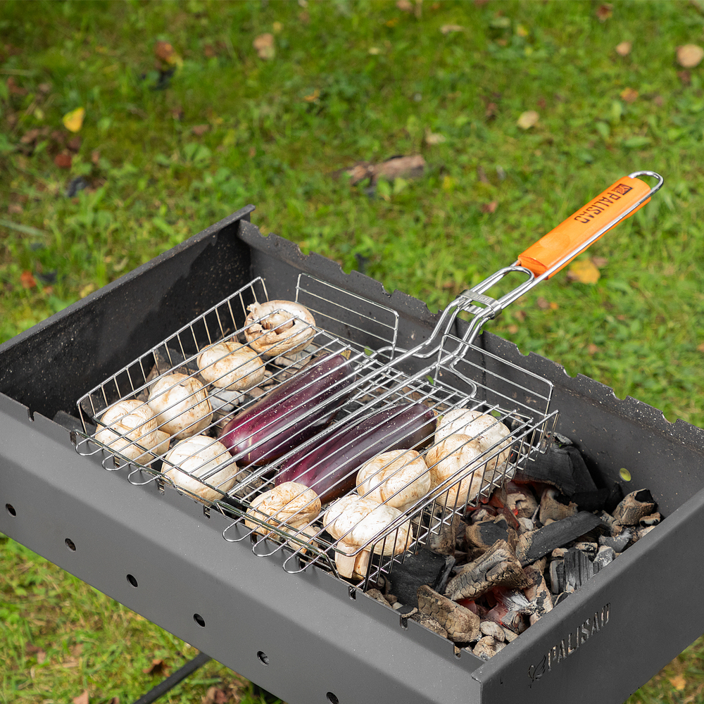 Решетка гриль 260 х 320 х 65 мм. объемная хромированная Camping Palisad 69554