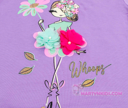 футболка Дама с цветком Whoops 4882