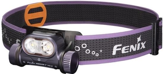 Фонарь Fenix Мод. HM65R-T V2.0 фиолетовый (1600лм-170м)(светодиод: Luminus SST40 белый + Osram GW PUSTA1.PM теплый белый)(140г)