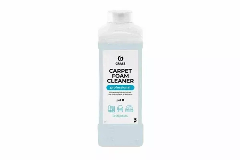 GRASS PROFESSIONAL CARPET FOAM CLEANER ОЧИСТИТЕЛЬ КОВРОВЫХ ПОКРЫТИЙ 1л*12 флакон