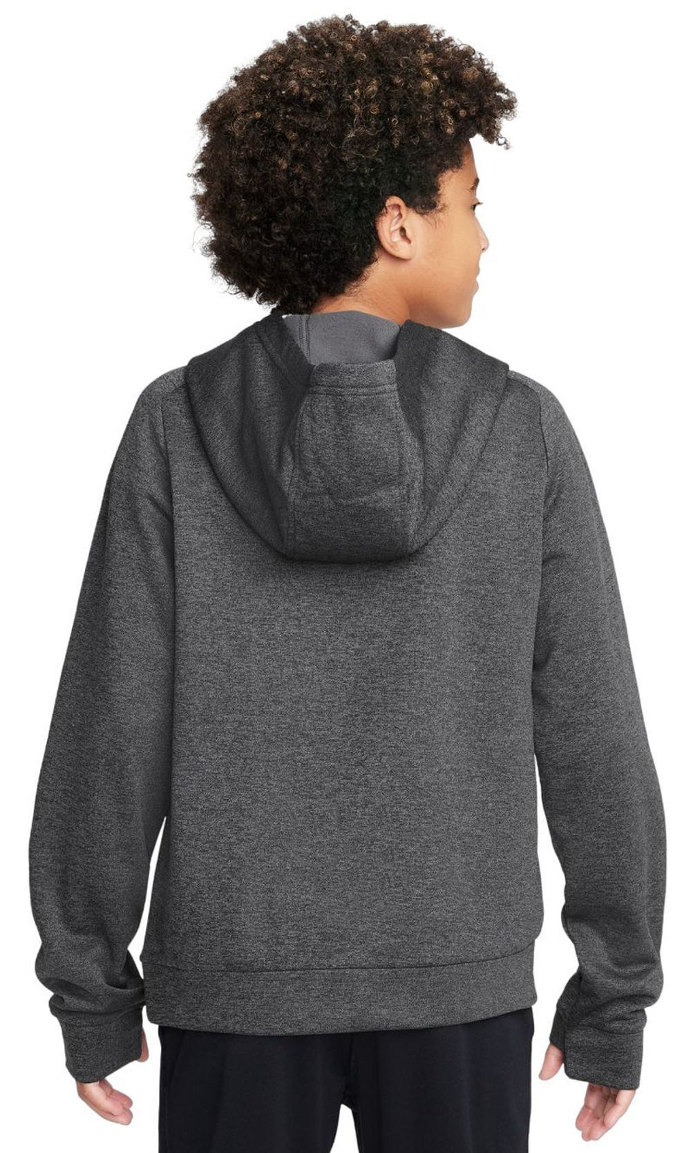 Кофта для мальчика теннисная Nike Multi+ Therma-FIT Pullover Hoodie - black/anthracite/white