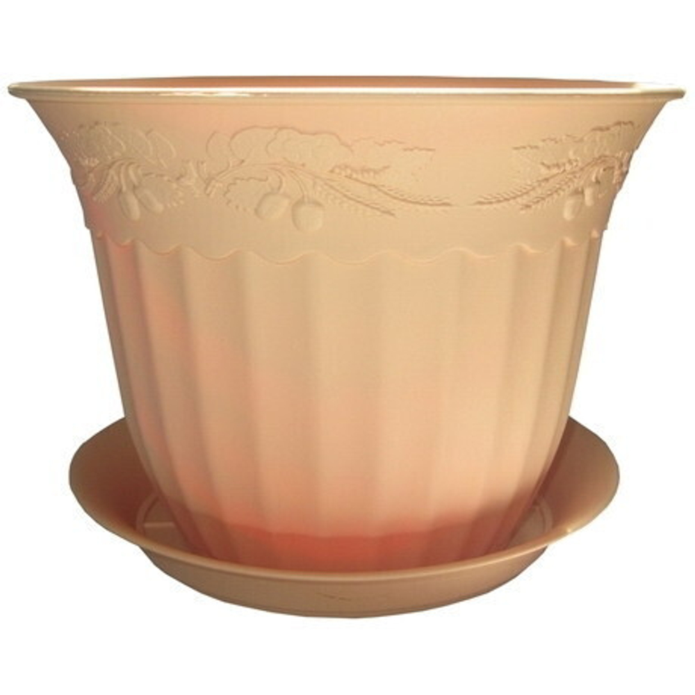 Кашпо ДУБОК 5л Д250 мм белый (1/25)