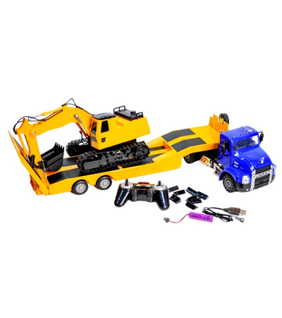 Радиоуправляемый тягач с тралом Double Eagle MACK 1/26 2.4G RTR