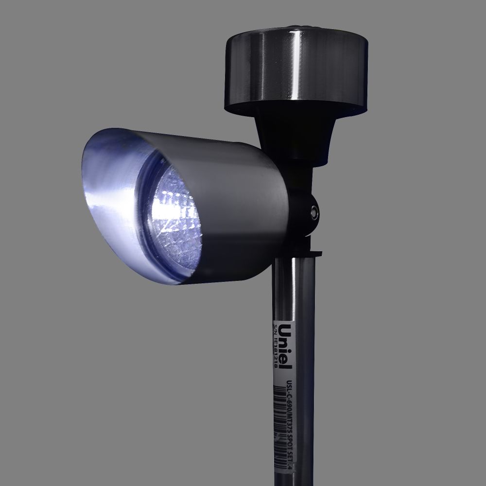 USL-C-690-MT375 SPOT SET24 Садовый светильник на солнечной батарее. в составе набора из 24шт. Белый свет. 1xААA Ni-Cd аккумулятор в-к. IP44. TM Uniel.